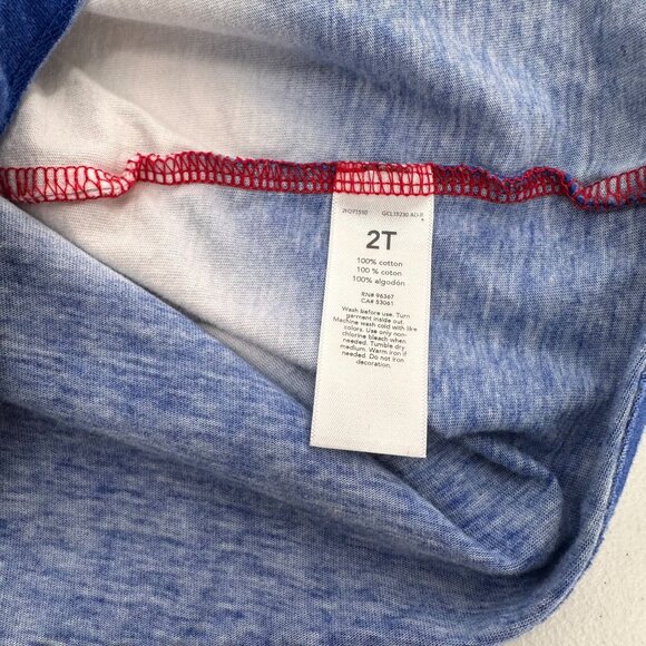 OshKosh Bgosh 2T Girls Red White & Blue Ombre Dress Star-Print Bloomer Patriotic - Picture 3 of 8